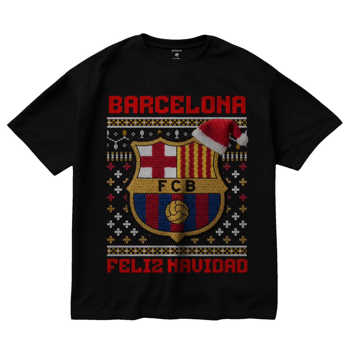 Playera Navidad Ugly Equipo De Futbol Barcelona FC