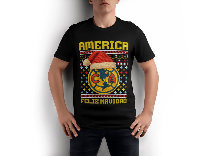 Playera Navidad Ugly Equipo De Futbol Club America
