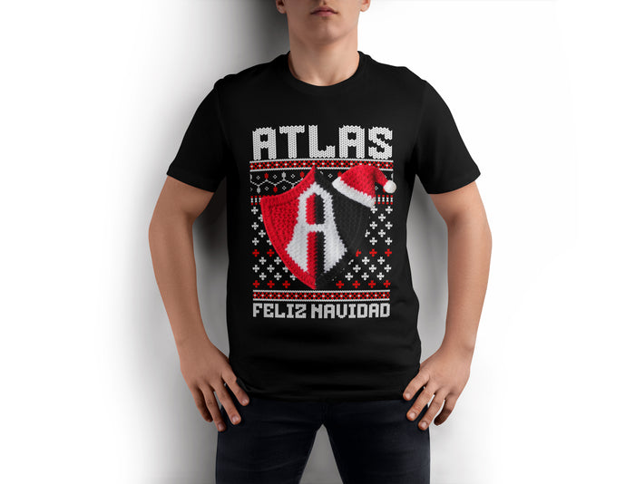 Playera Navidad Ugly Equipo De Futbol Club Atlas
