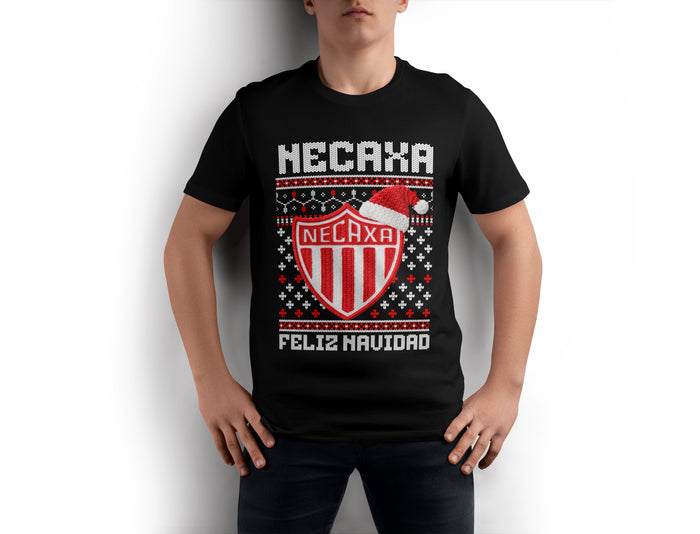 Playera Navidad Ugly Equipo De Futbol Club Necaxa Rayos