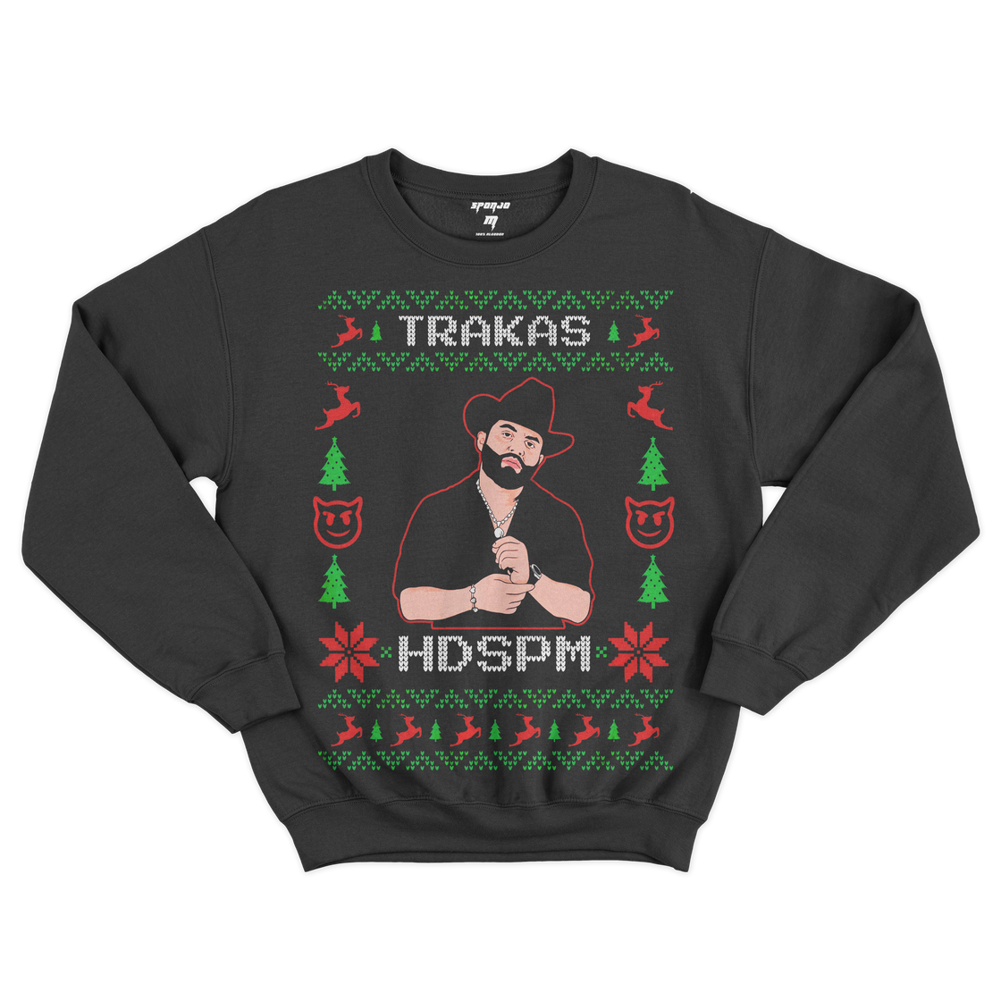 Sudadera Navideña Ugly Sweater El Trakas Luis R Conriquez