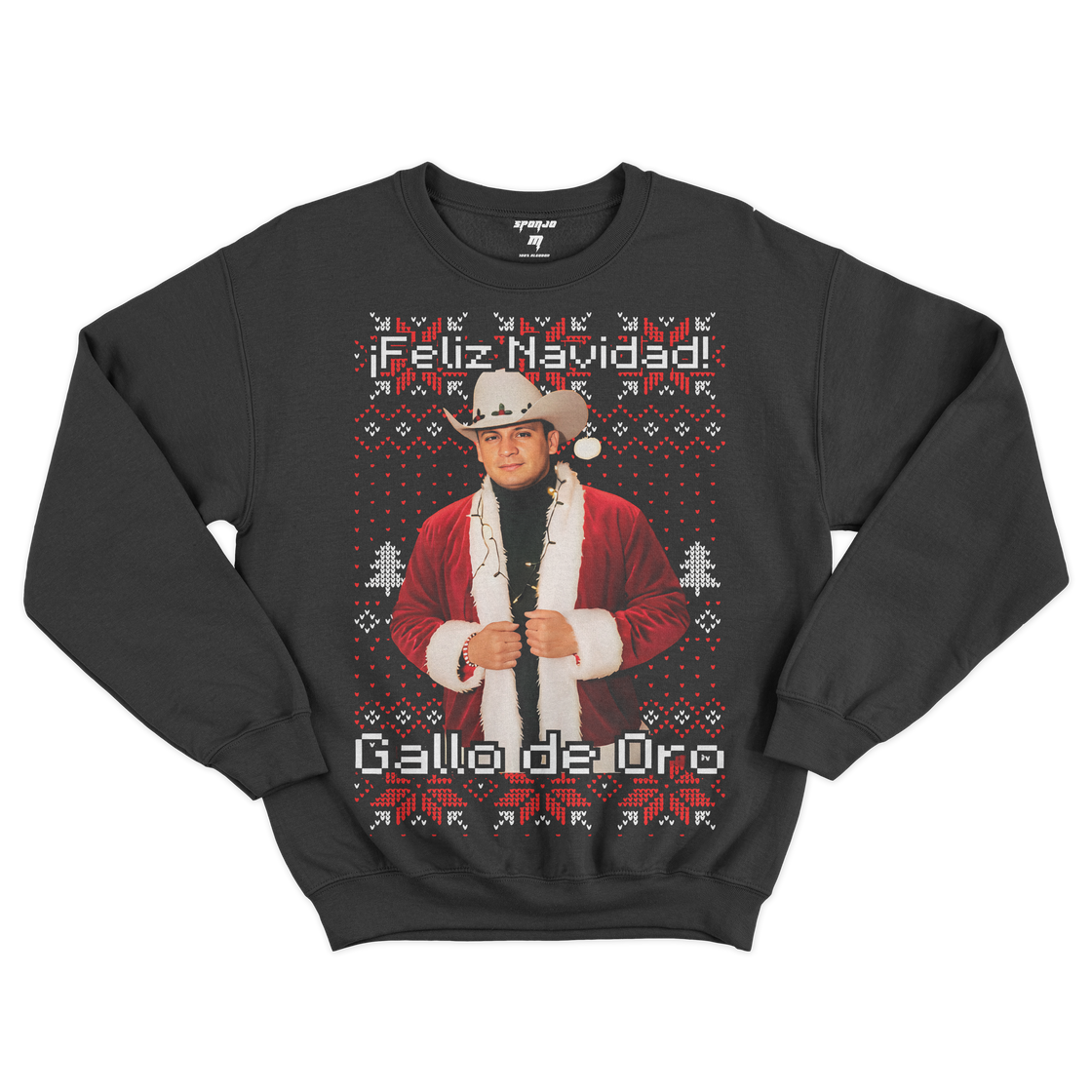 Sudadera Navideña Ugly Sweater Valentin Elizalde Gallo de Oro